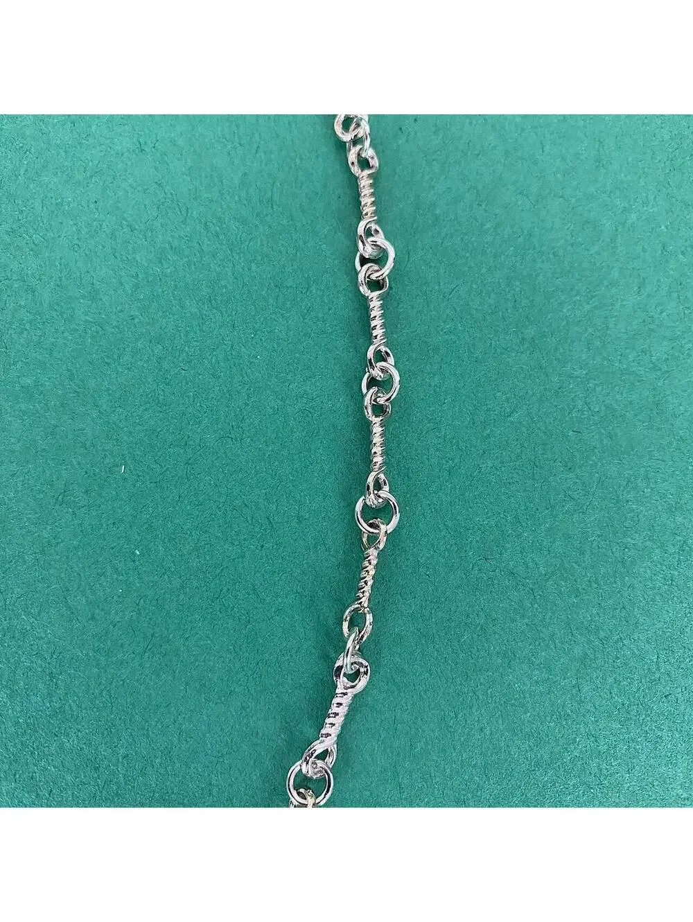 Cyber Vintage y2k style Double Cross Silver Necklace. Rhinestone Cross. 19.5 inc